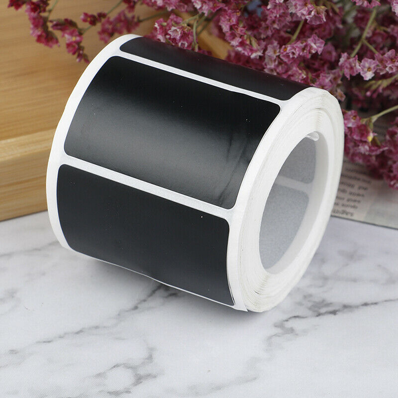 300Pcs/Roll Waterproof Chalkboard Stickers Kitchen Bottle Label Blackboard La Lt