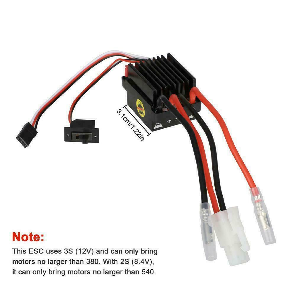 High Voltage Waterproof 320A Brushed ESC Speed Controller Boat Car For RC J5Y6