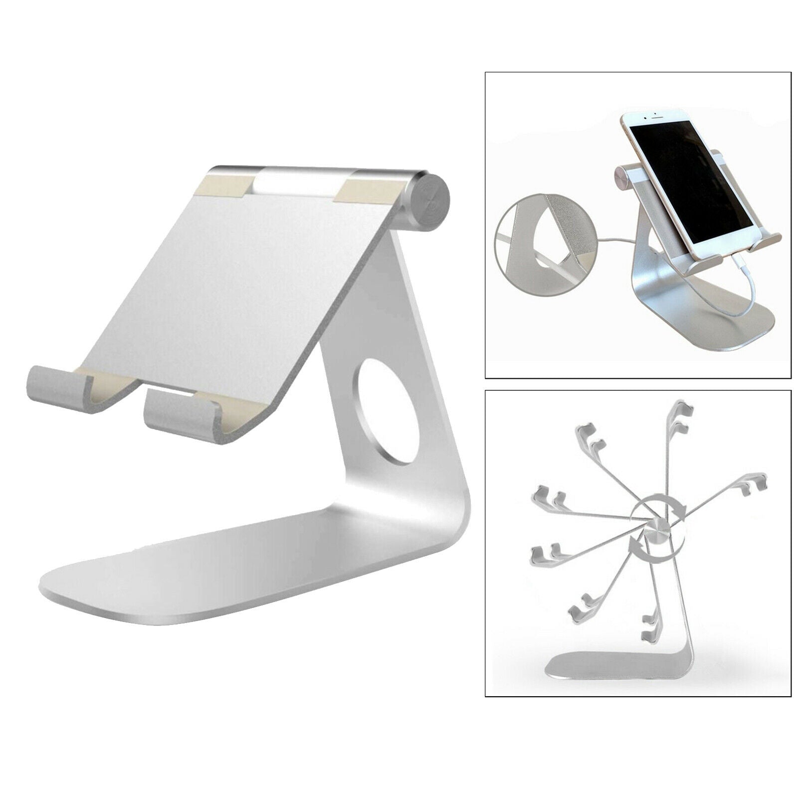 Foldable Mini Cell Phone Tablet Lazy Rack for Home Office Tabletop Ornaments