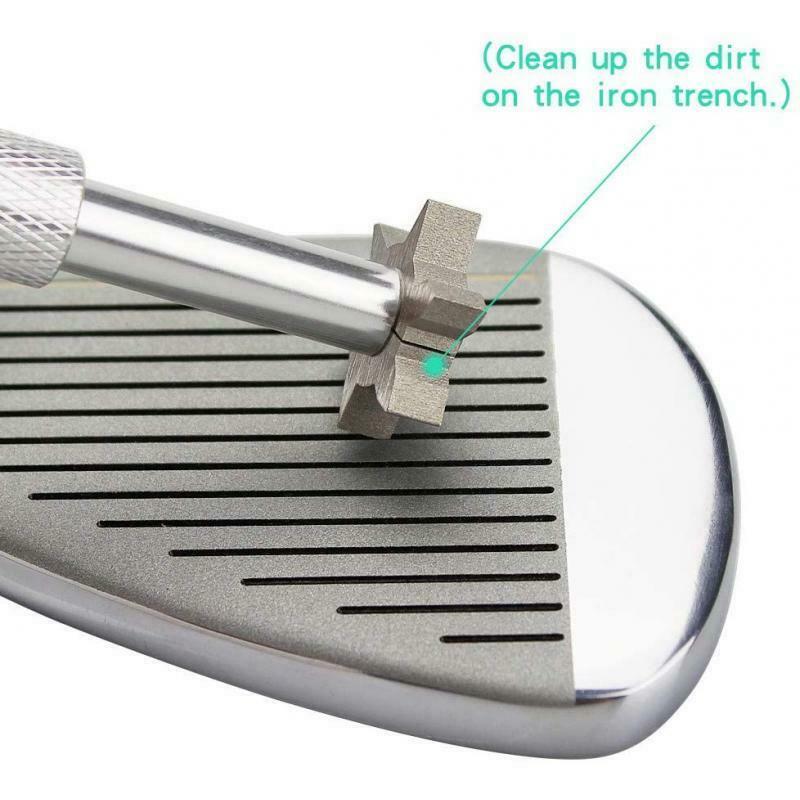 6 Head Golf Iron Wedge Club Groove Sharpener Cleaner Cleaning Tool Red