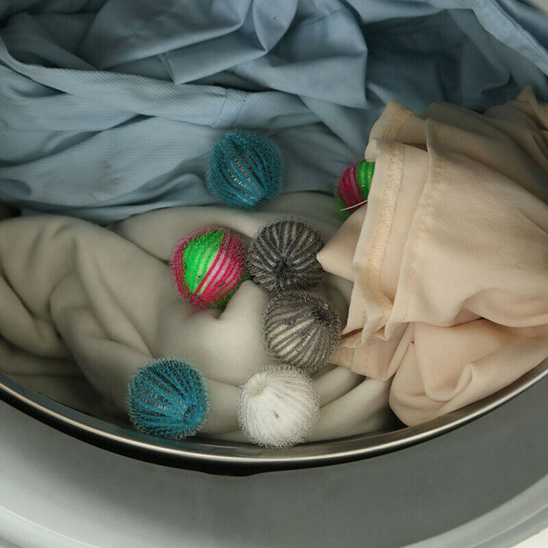 6pcs Nylon Laundry Ball Decontamination Washing Machine Protecting Hair RemoFCA