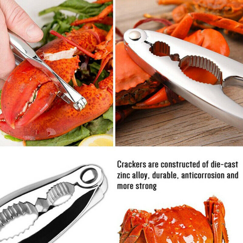 12Pcs Crab Tools Seafood Tools Set includes 4 pliers+4 needles+4 forks with BDA