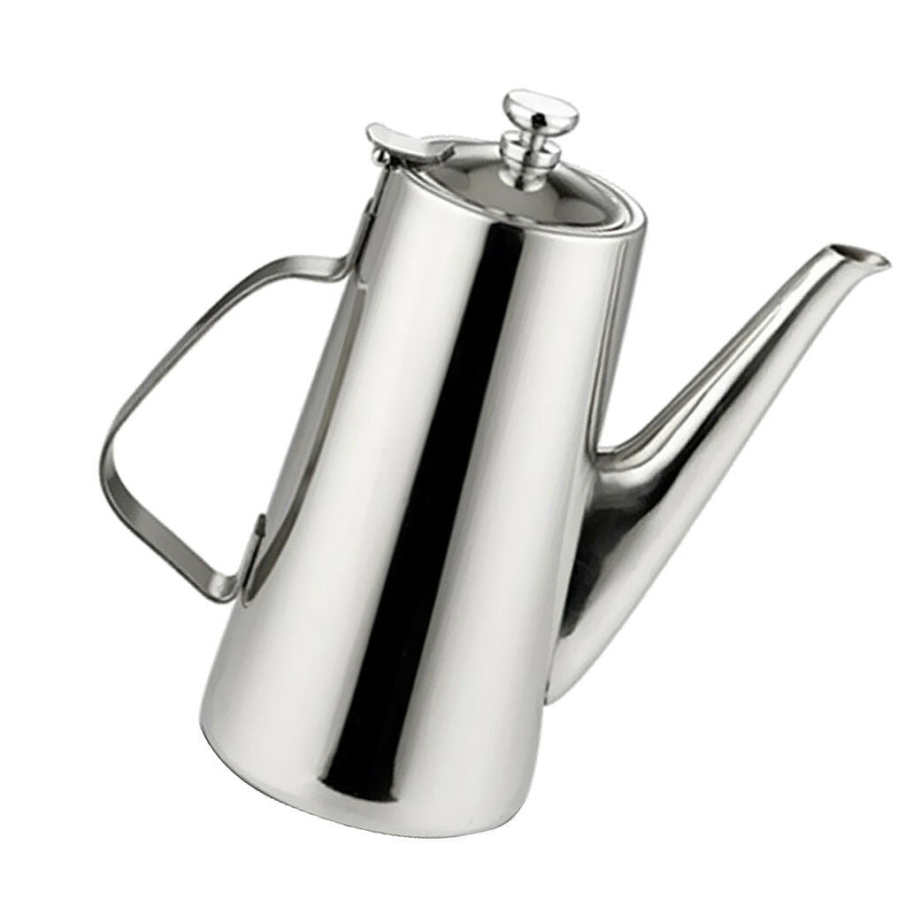 2L Stainless Steel Tea pot Coffee Kitchen Flip Lid Handle Teapot Jug #1