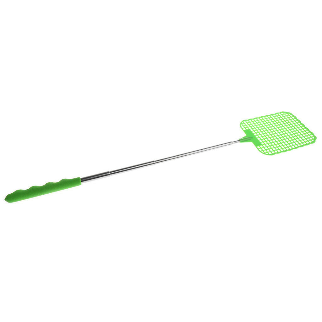 2pcs Extendable Fly Swatter, Flexible Handle, Yellow/Green Color, Convenient and