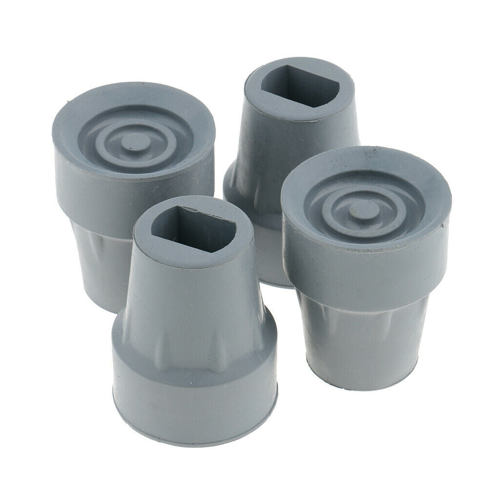 Lots 4Pcs Non- Kickstand End Feet Walking Hiking Stick Trekking