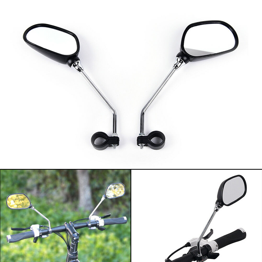 1Pair Bicycle Bike Mobility Scooter Handlebar Mirrors With Safety RefleJ BR
