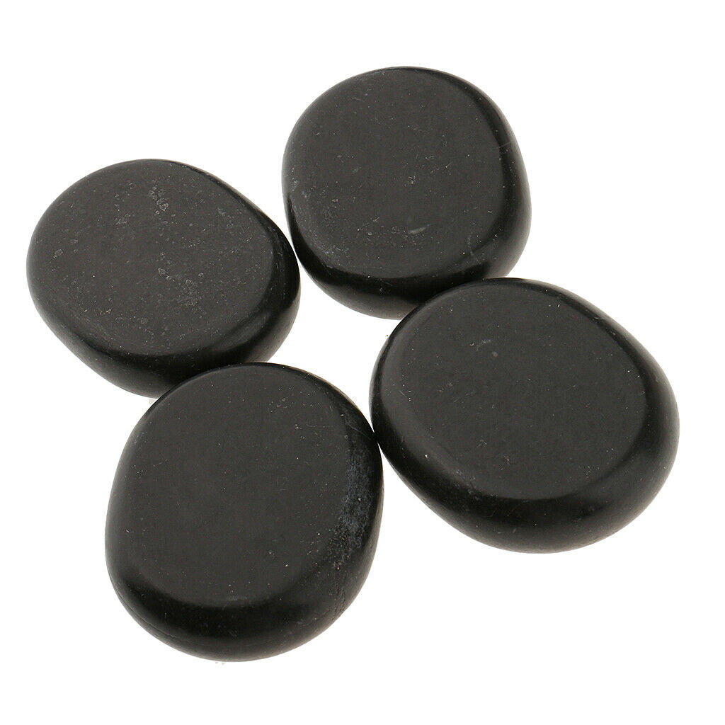 4 Pieces Hot Spa Rock Basalt Stones Massage Therapy Body Massage 6x5cm