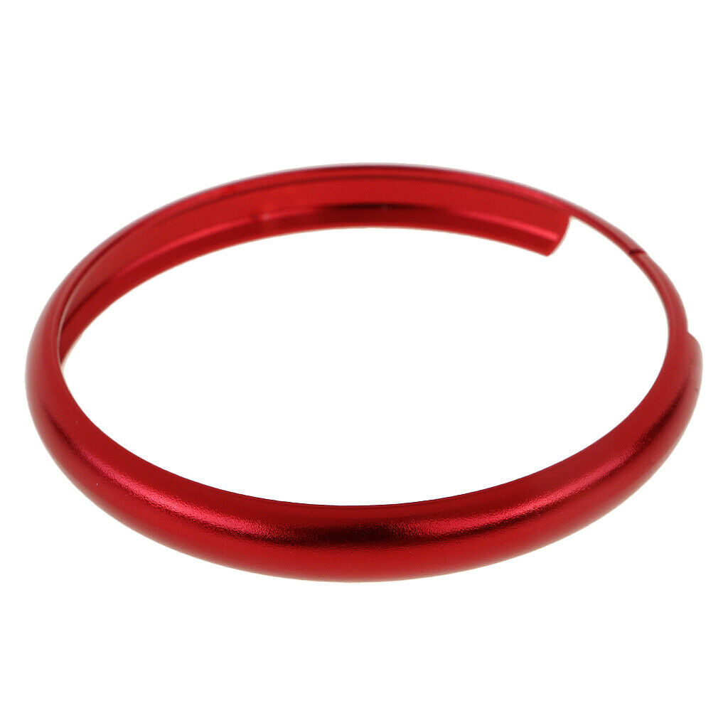2 Pieces Smart Key Fob Rings Rim Trim Cover For BMW Mini Cooper Red+Purple