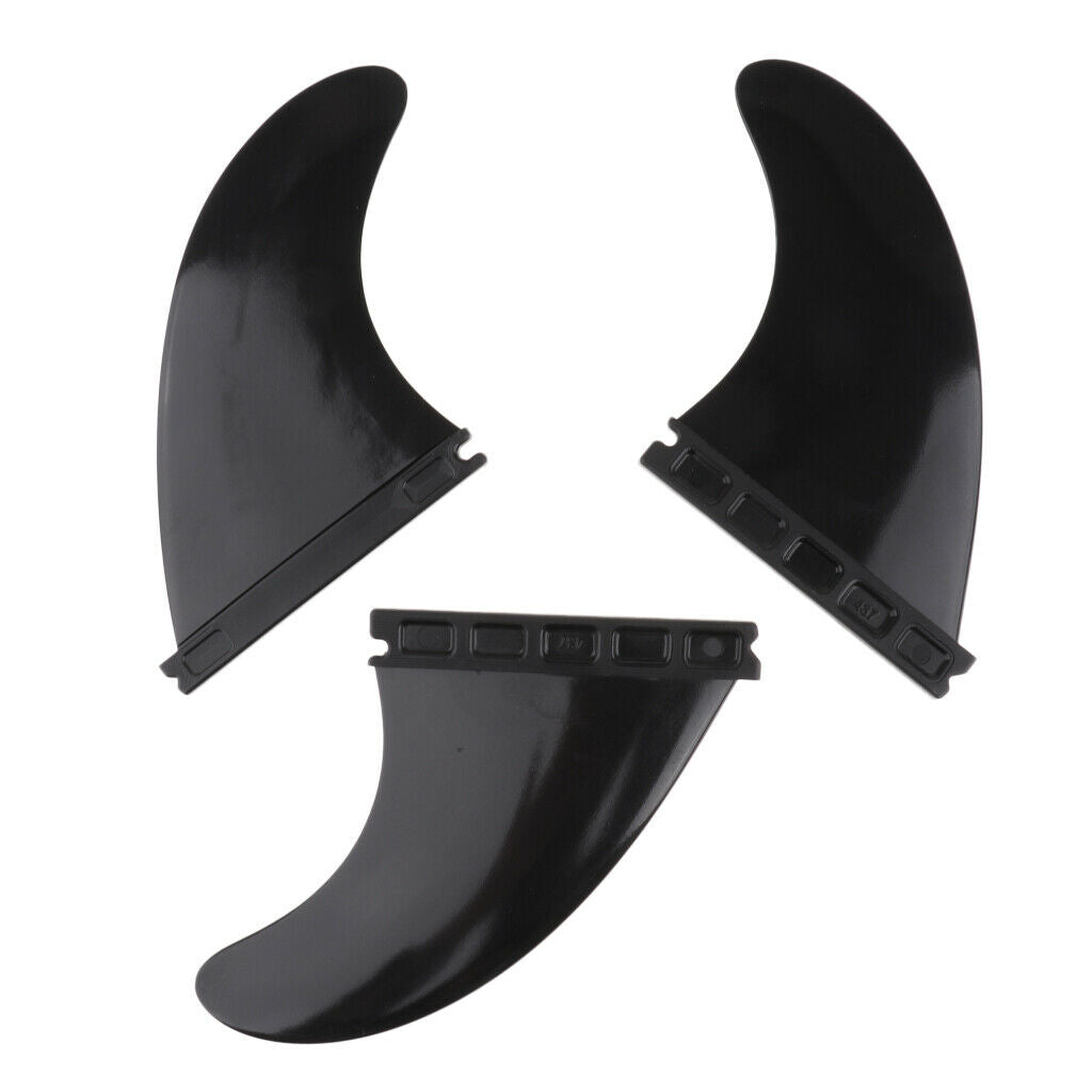 3 PCS Longboard Surfboard Fiberglass Nylon Surfing Thruster for Future Base
