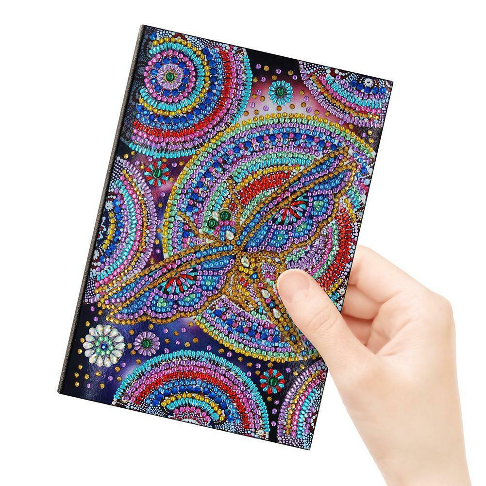 DIY Dragonfly Special Shaped Diamond Painting 50 Pages A5 Notebook Notepad @