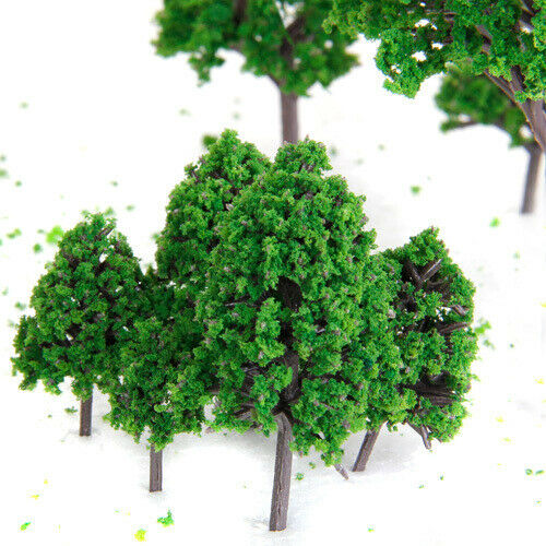 Collectible 24x Mix Sized tree  /50 HO OO for Train Railroad Scenery