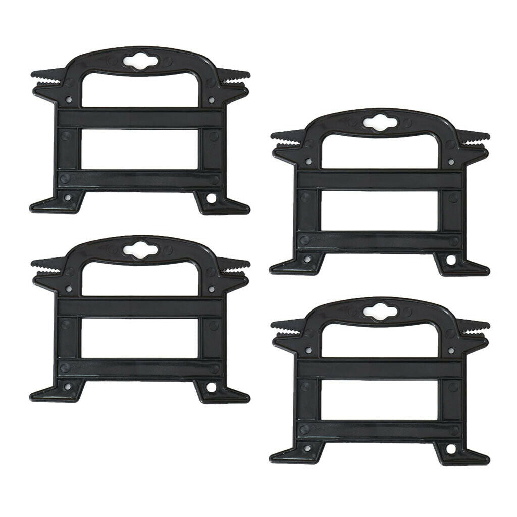 4x Sturdy Rope Winder Paracord Cord Holder Outdoor Black Hunting Backyard