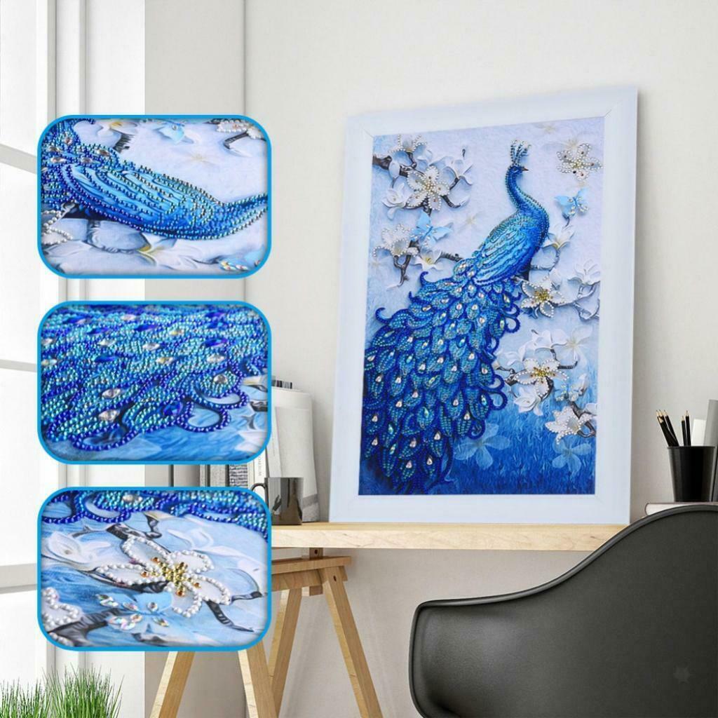 5D   Diamond   Painting   Embroidery   Animal   Peacock   Cross   Stitch   Kit