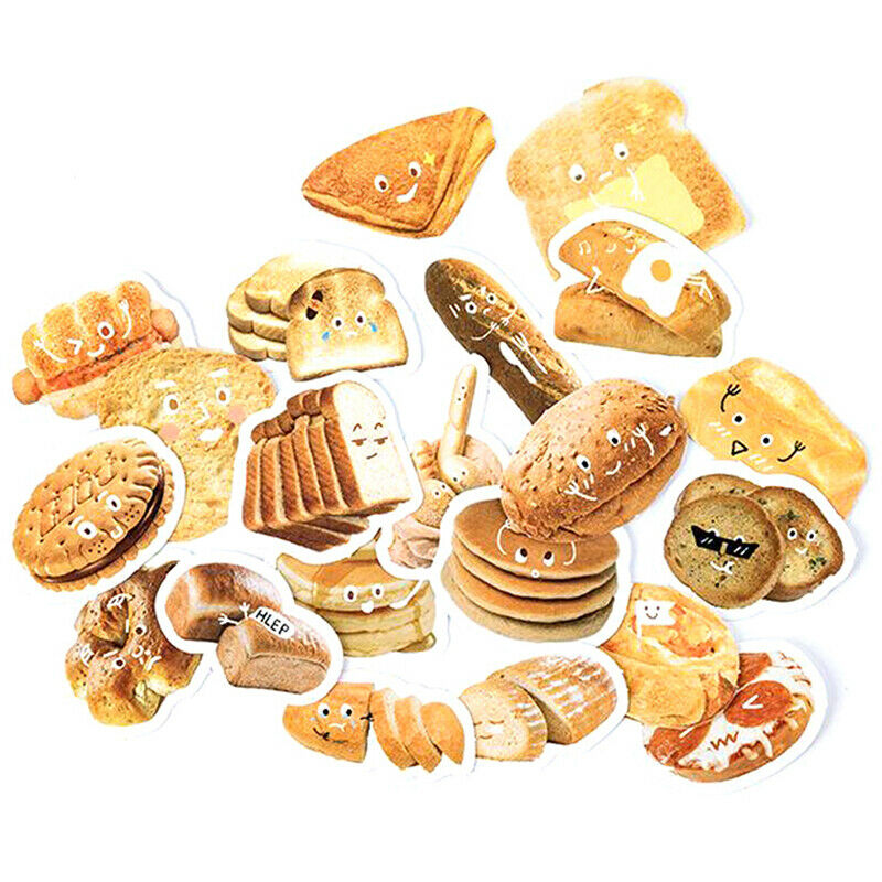 46Pcs/box Lovely Bread Stickers DIY Diary Stationery Scrapbooking Memo St.l8