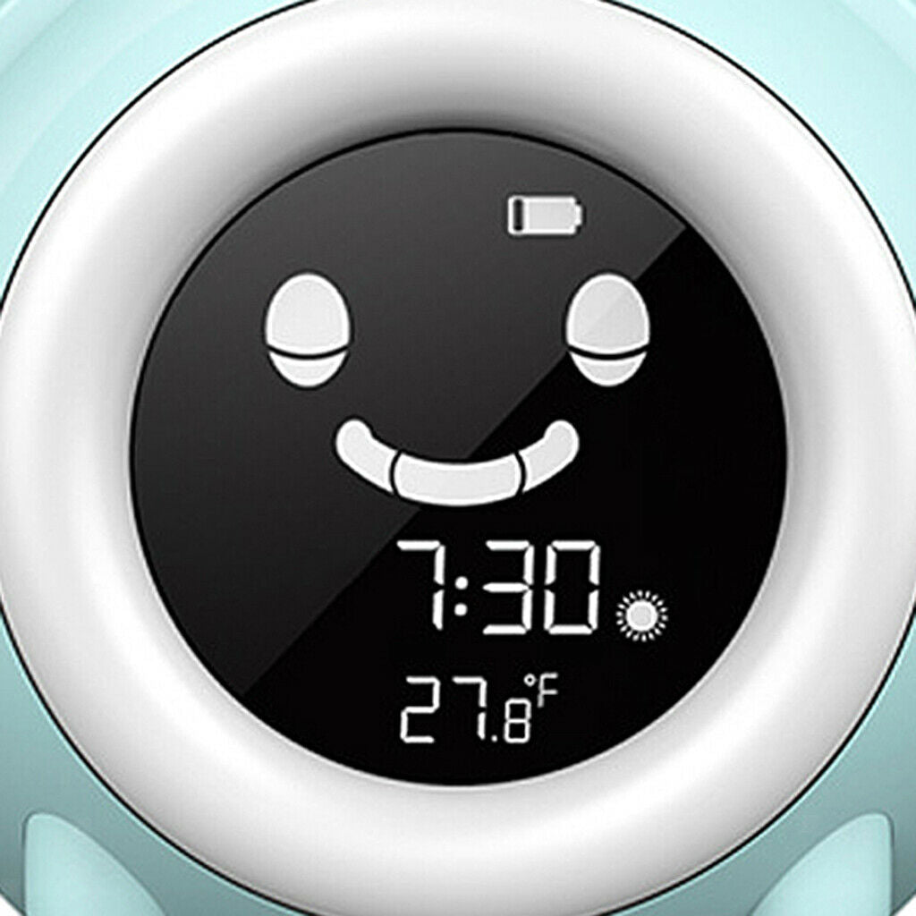Facial Expression Kids Alarm Clock Wake Up Digital Clock for Bedroom Decor