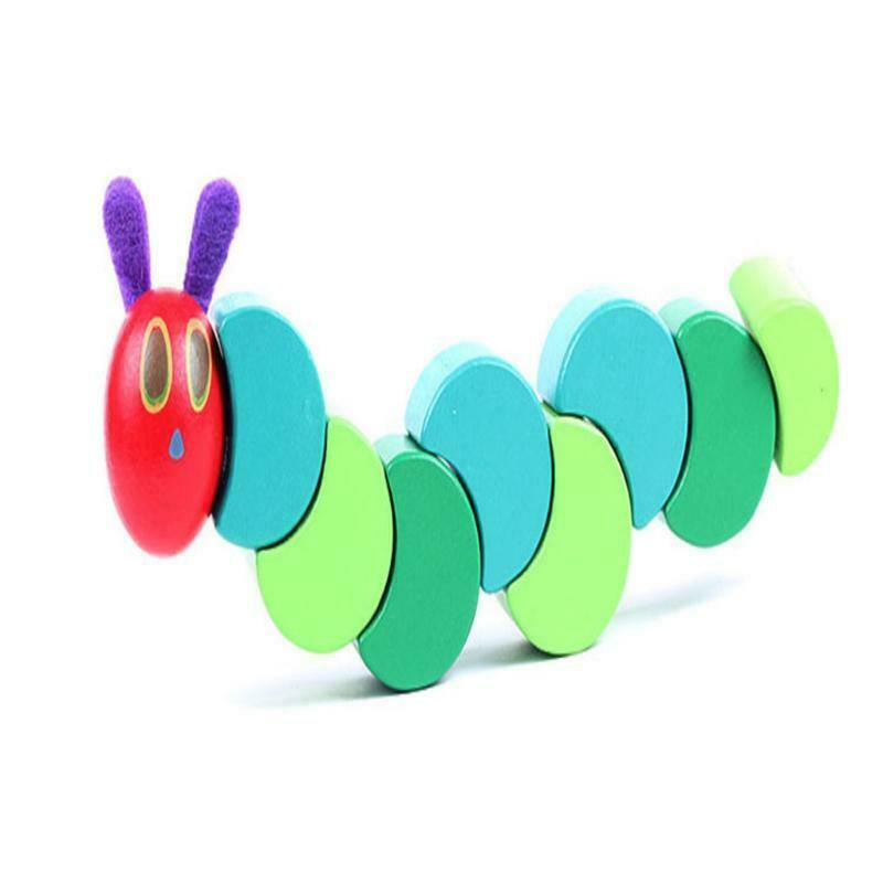 Kids Finger Training Wooden Puppet Cute Caterpillar Behavior Correction Toys