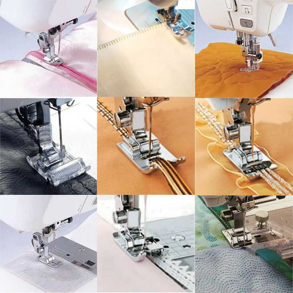 11pcs Presser Foot Feet for Brother Singer Home Sewing Machines Accessories