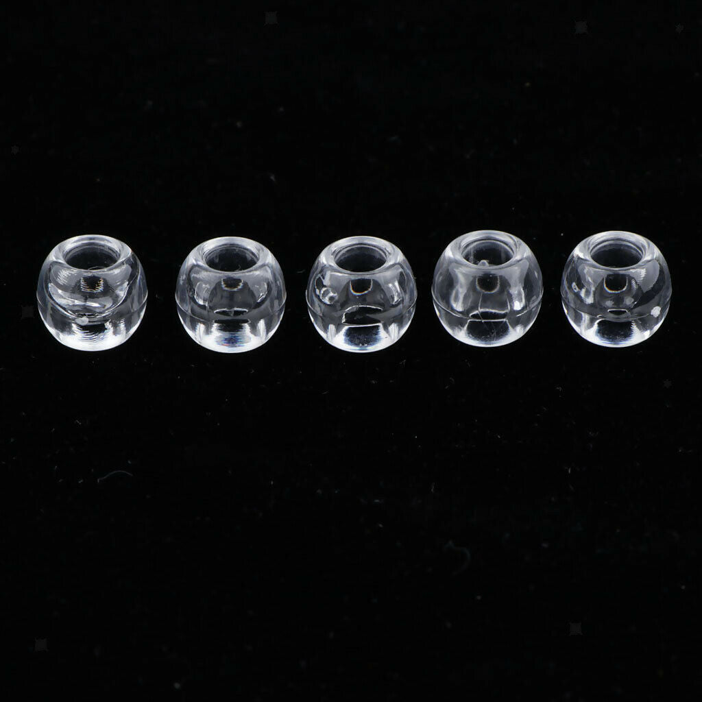 100x Plastic  Beads DIY Hair Accessory for Necklace Bracelet Crafts
