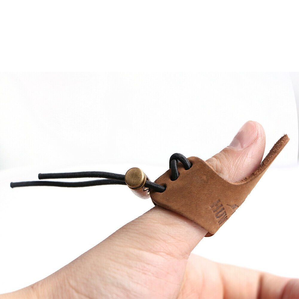 Brown Leather Archery Hunting Shooting Thumb