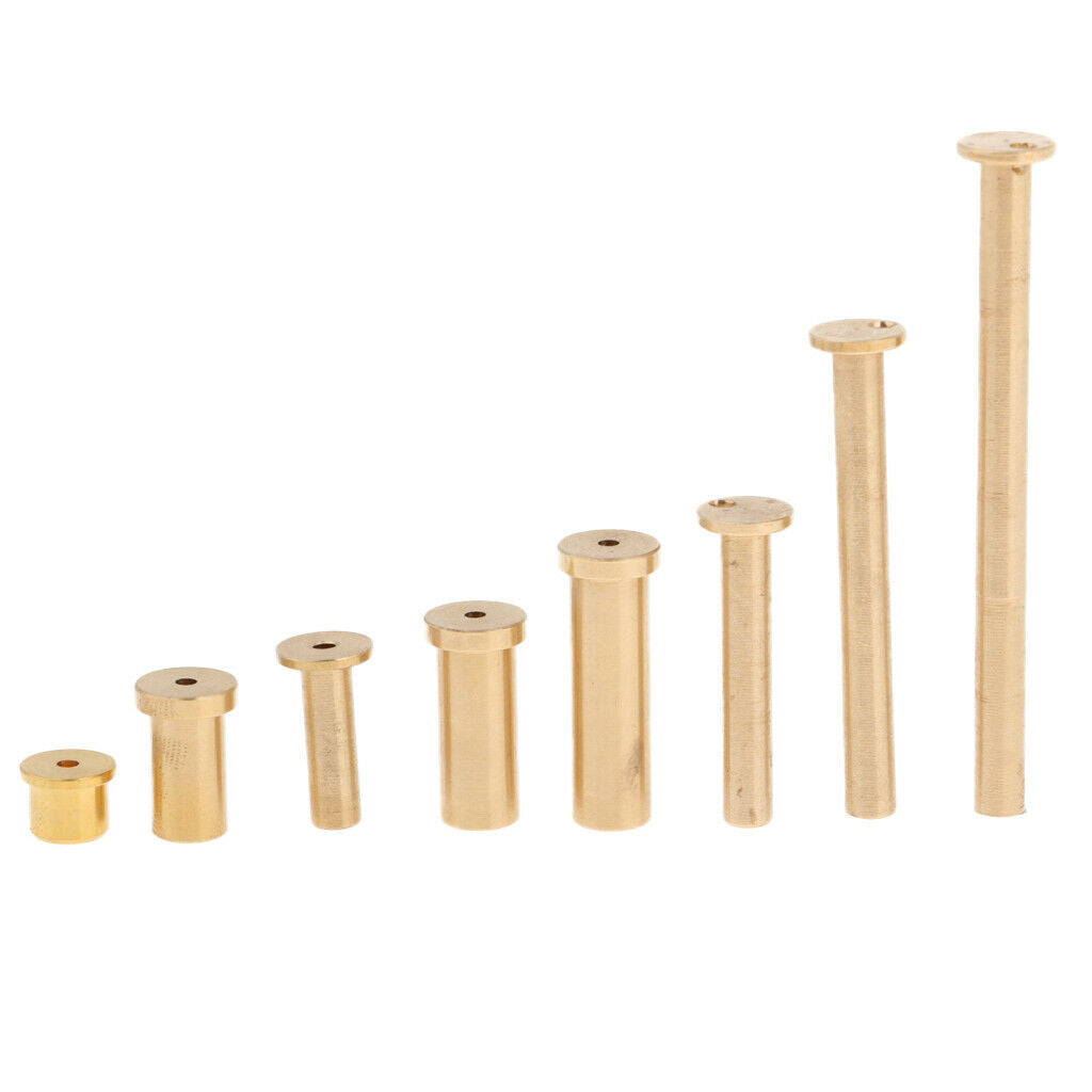 8 lot Brass Golf Shaft Tip Plug Irons Woods Balance Adjuster Accessories
