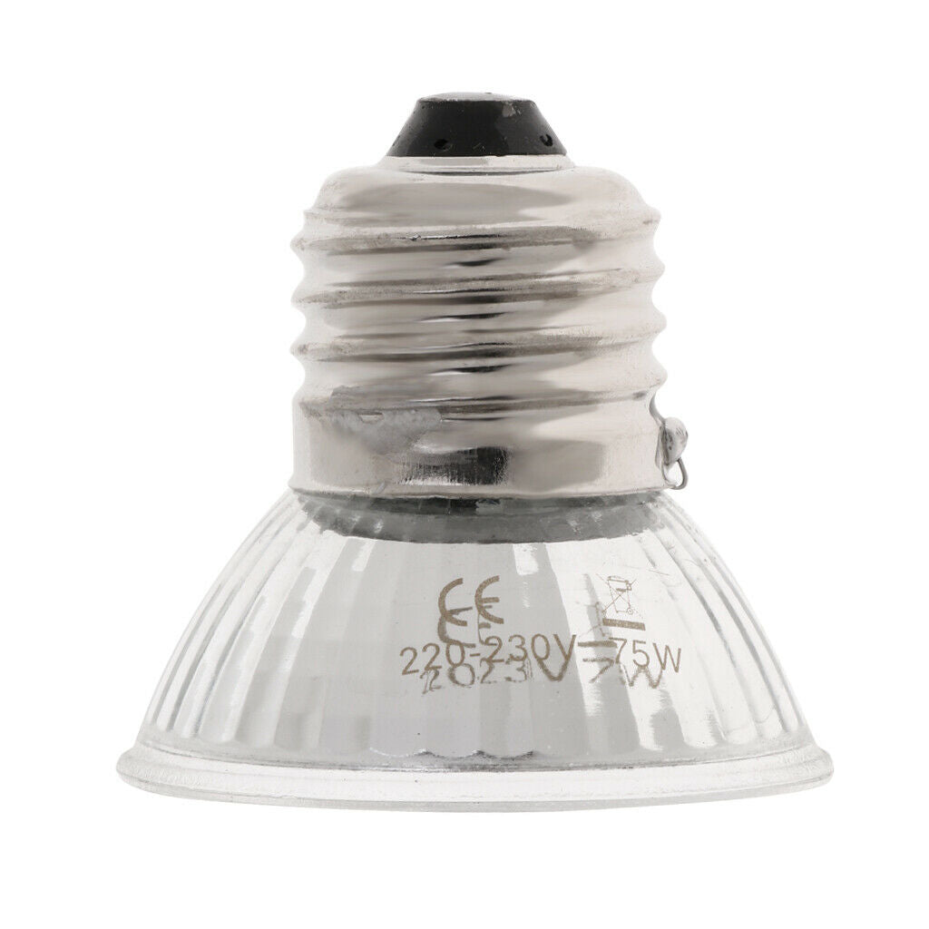 2 Pcs Pet Uva Uvb Reptile Heating Calcium Lamp Sunlamps Basking Bulb 75W