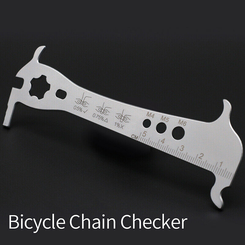 Bike Chain Measuring Ruler Wear Indicator Checker Measuring Device Chain Ruler