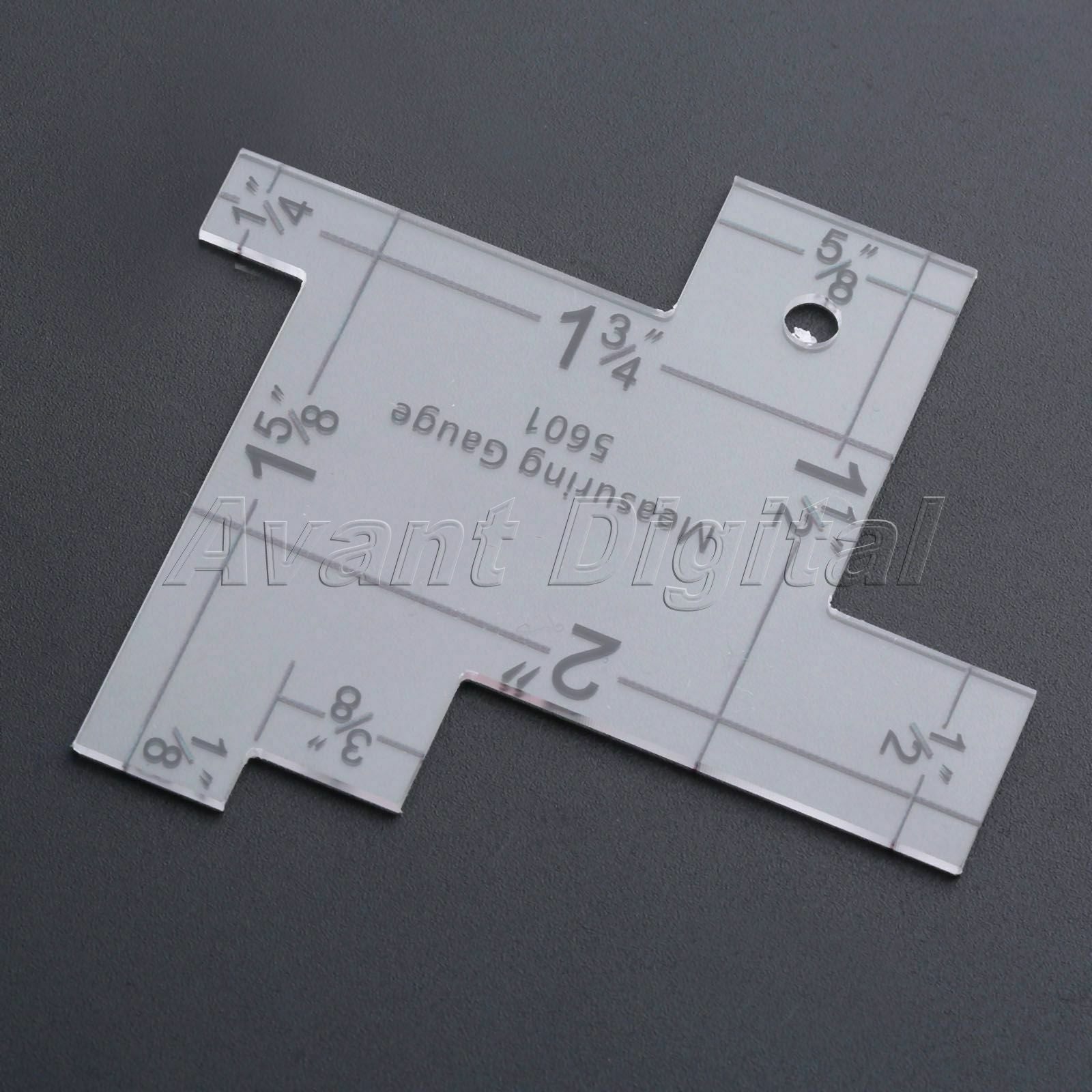 Household Plastic Patchwork Ruler 2.28"x2.05" Sewing Quilting Gauge Measuring