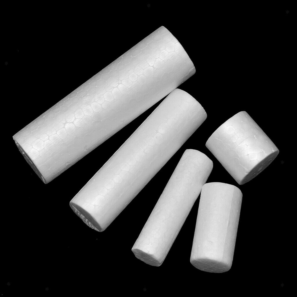 10x DIY Cylinder Foam Rod for Modeling Material Xmas Painting Ornaments