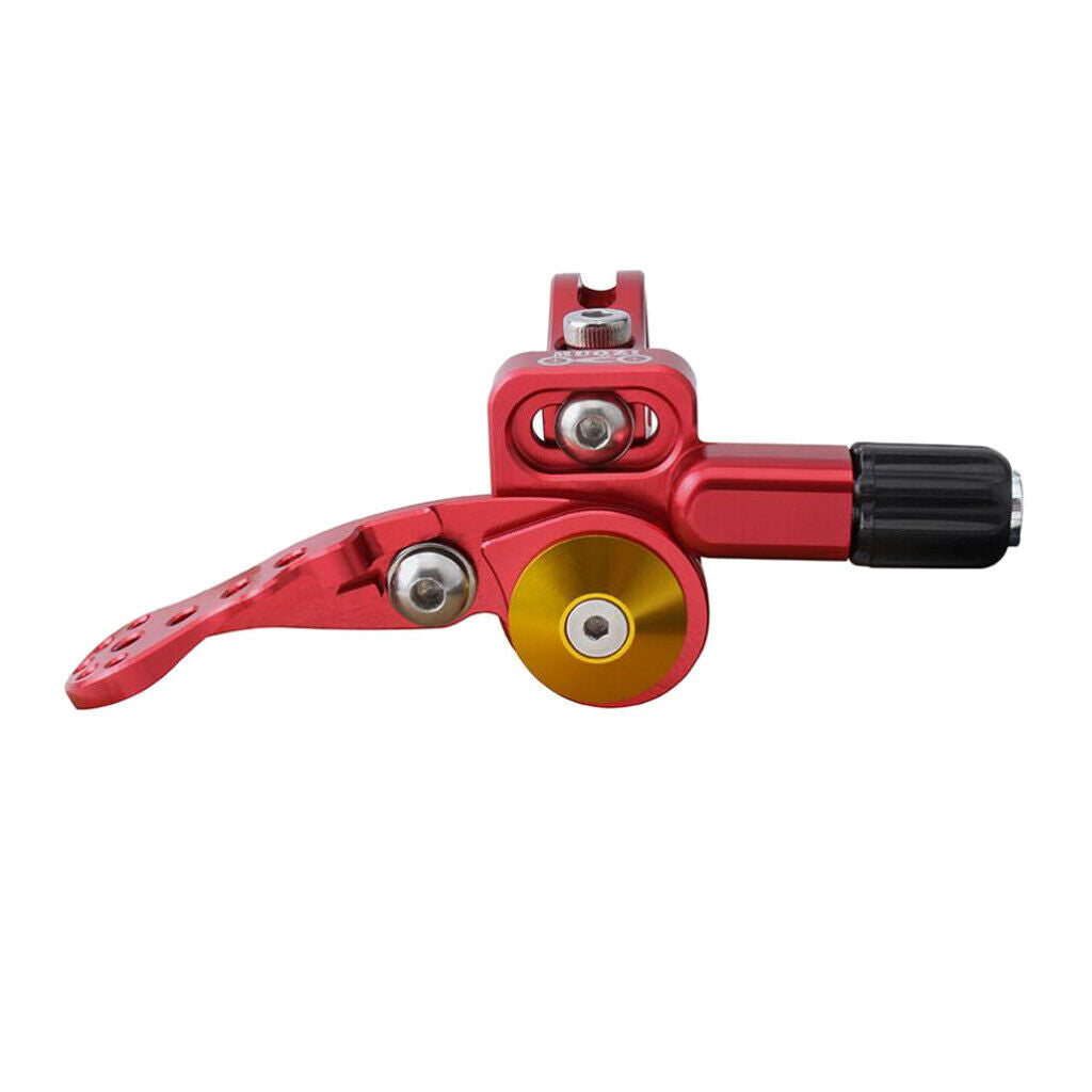 Dropper Remote Lever Seatpost Brake Hollow Design for 22.2mm Handlebar Red