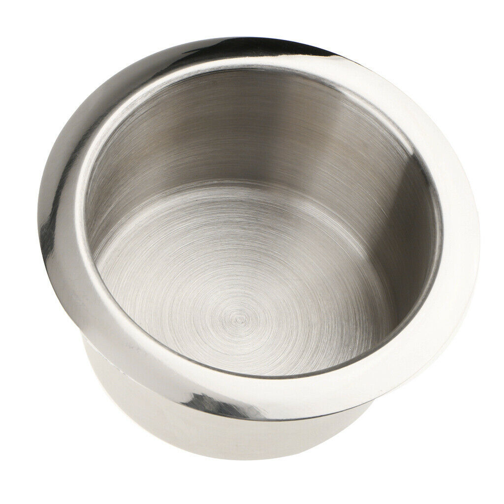3x Stainless Steel Cup Drink Holder Polished for Marine Car Truck Camper RV