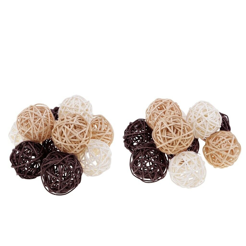 10x/5cm Various Rattan Balls,Christmas Home Wedding Party Decoration DIY Craft