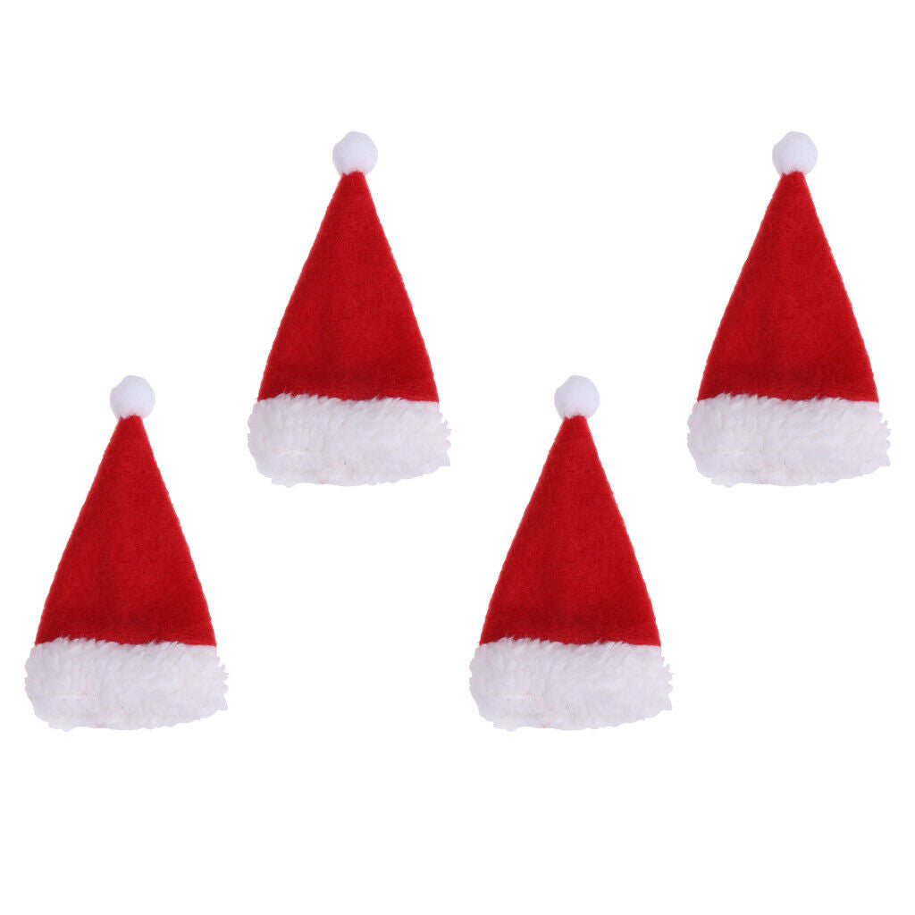 4x Christmas Gift Decoration Wine Bottle Cover Bags Santa Claus Navidad Dinner