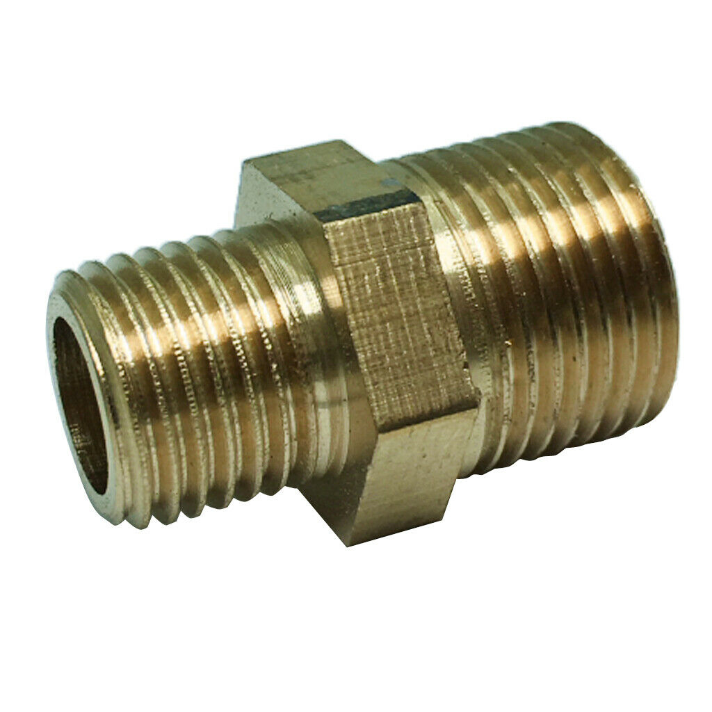 Brass Pipe Hex Nipple Fitting Adapter Male Thread Water Connector Model_2