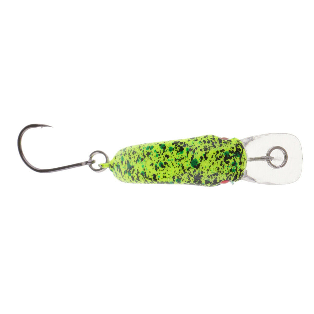 Mini Minnow Fishing Lure Artificial Hard Simulation Bait Crankbait Green