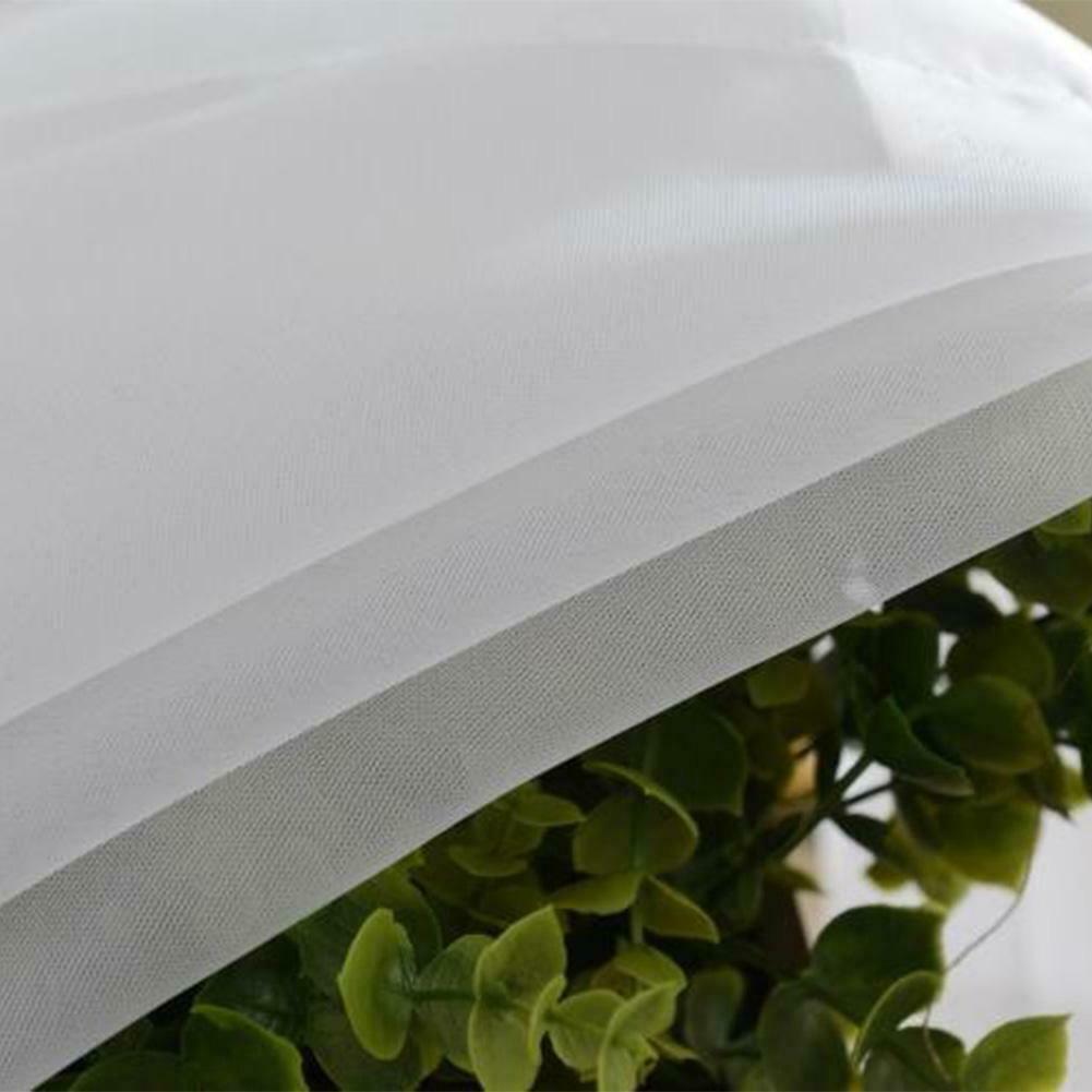 Solid White Yarn Curtain Window Tulle Curtains for Living Room @
