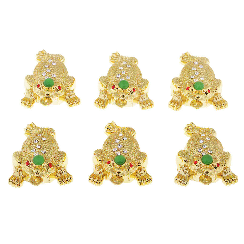 6pcs Chinese Retro Culture Decoration Alloy Brave Troops Fortune Mascot Predants
