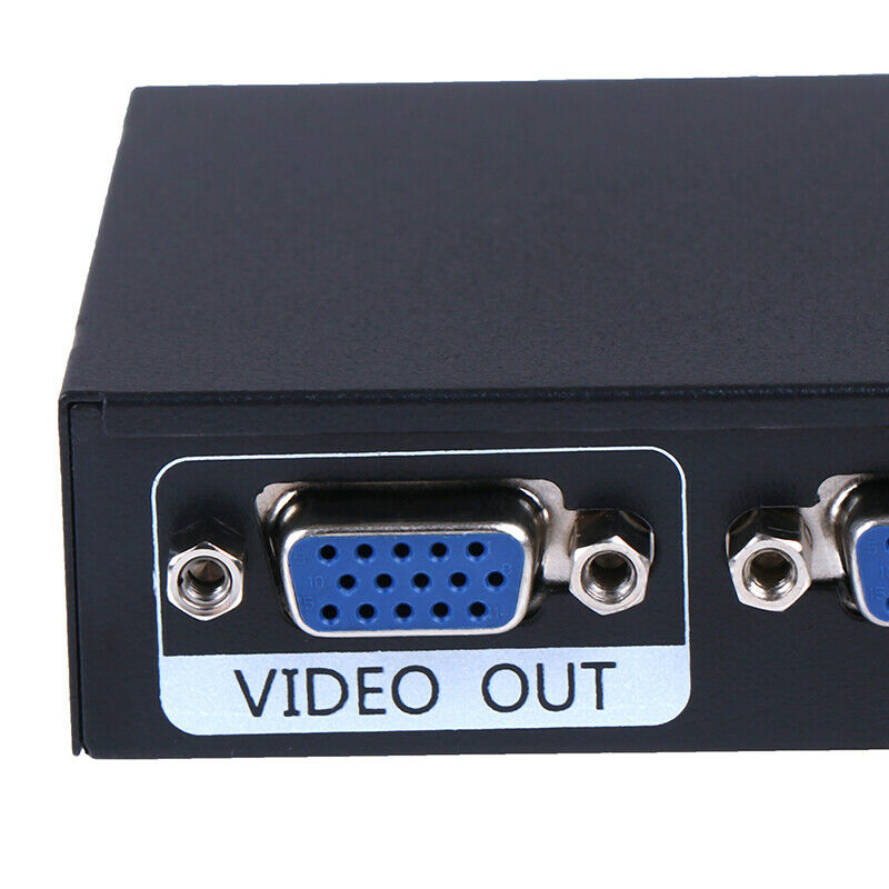 1PCS New 2 Port Computer VGA Switcher Sharer KVM SwitDD