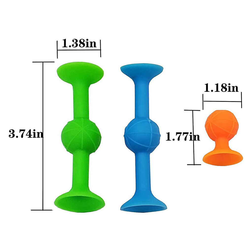 Sucker Cup Toys Soft Silicone Suction Cup Toys Building Blocks Sucker