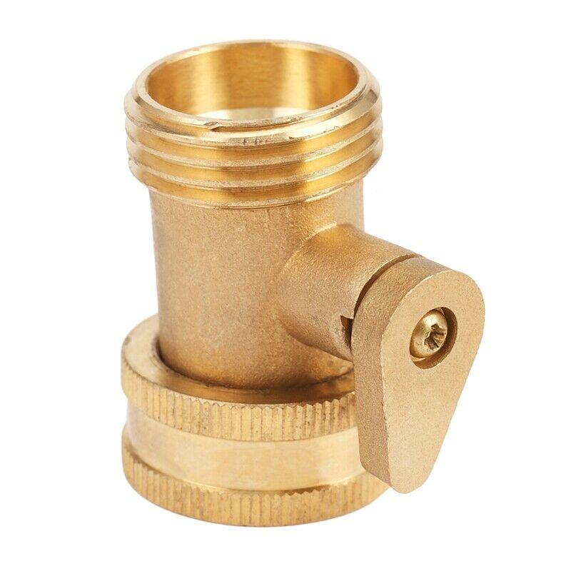3/4 Inch Garden Hose Water Pipe Connector Brass Valve Faucet Taps Splitter witJ7