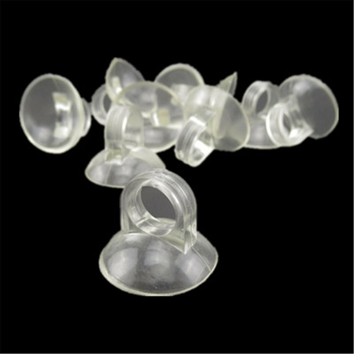 10X 9.9mm Diameter Aquarium Fish Tank Suction Cup Tube Holder Sucker Pipe Clips