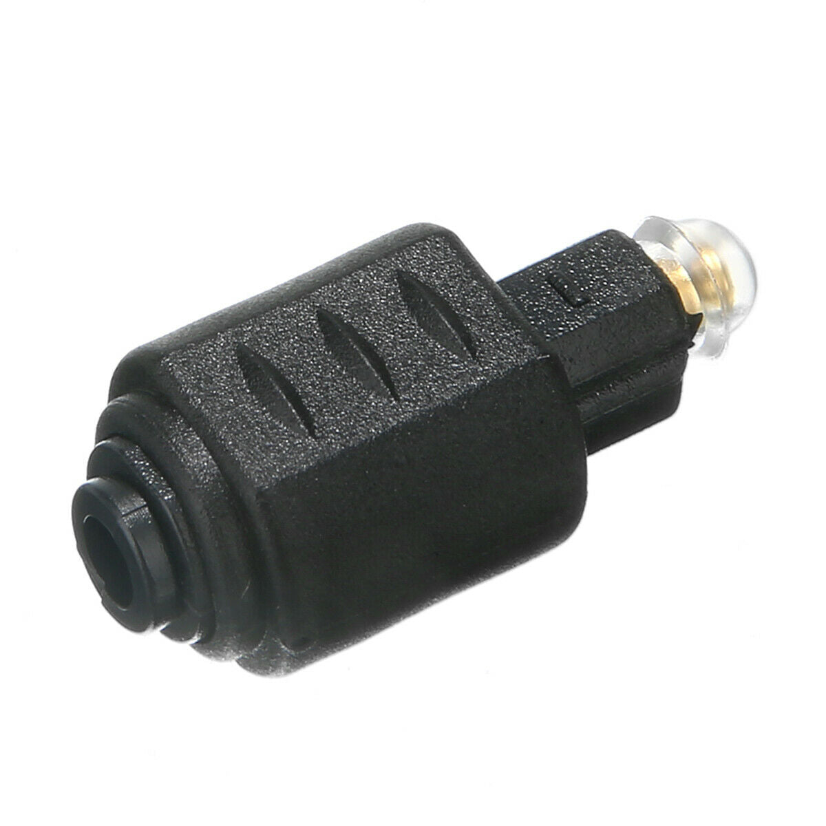 Mini Optical Audio Adapter 3.5mm Female Plug Jack to Digital Toslink Male Black