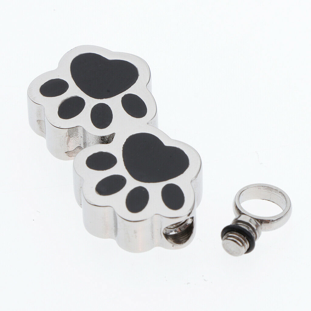 Bear paw shape pendant Cremation stainless steel pendant