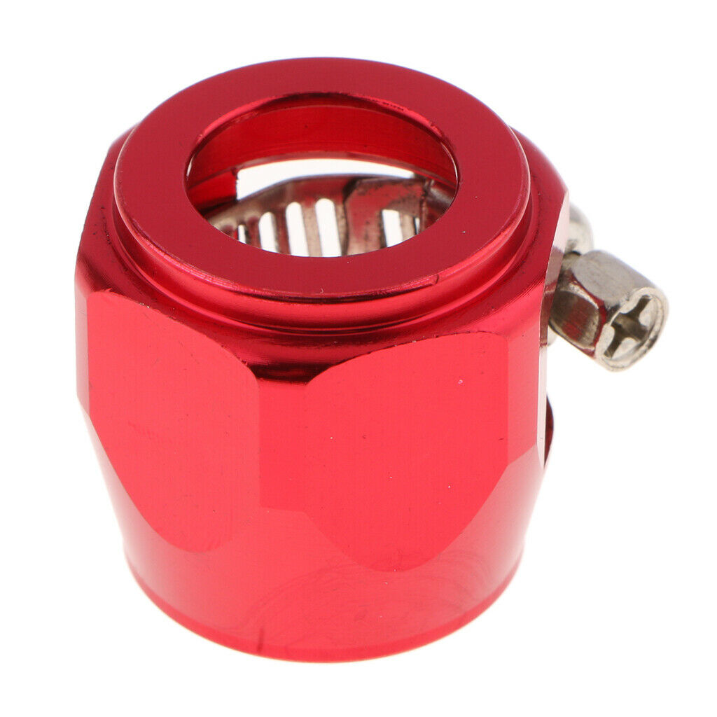6PCS 10AN Hose Finisher Clamp, Fuel Line Hose End Fitting for Fuel Oil Air Line,