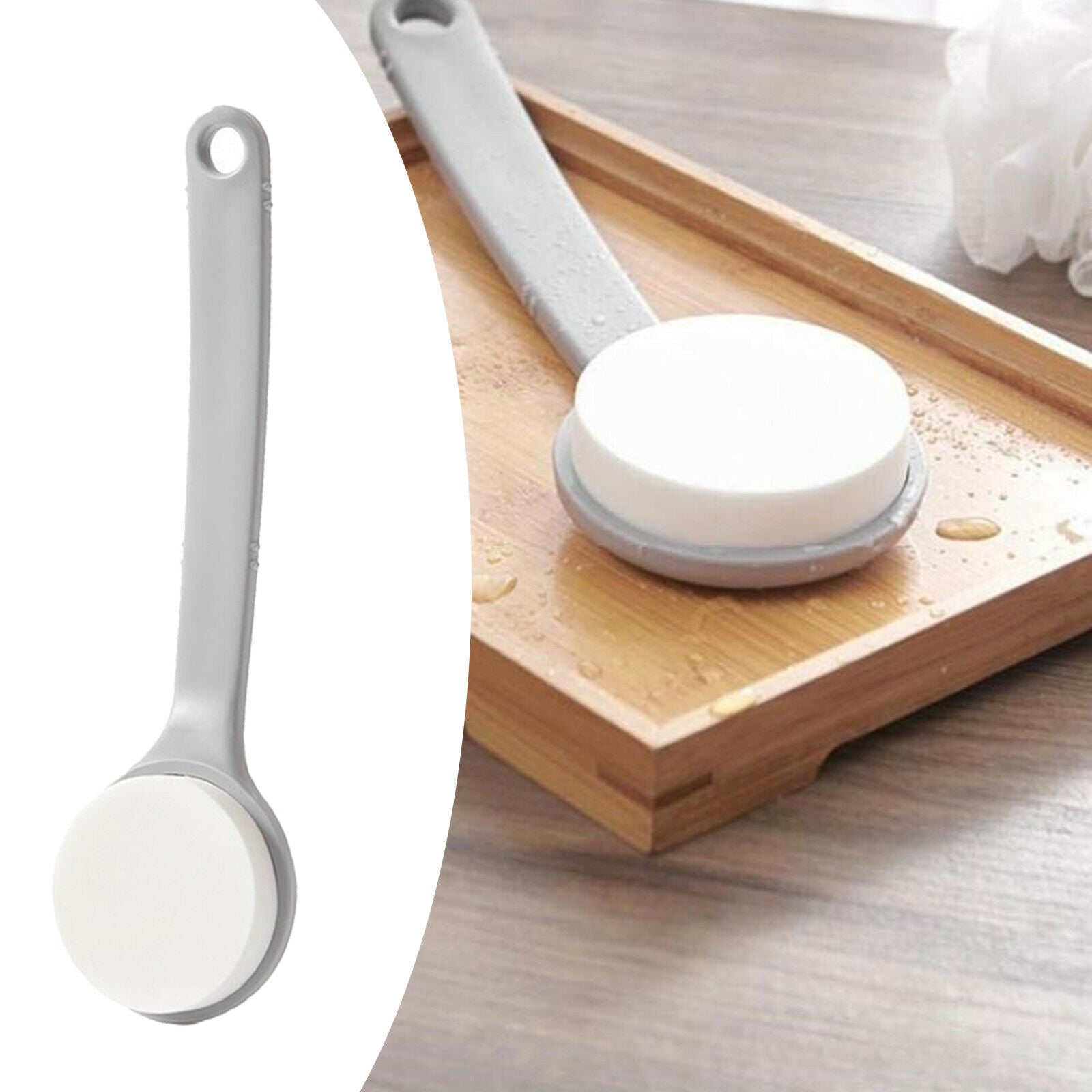 Lotion Applicator with Long Reach Handle for Back Suntan Tanning Shower Men