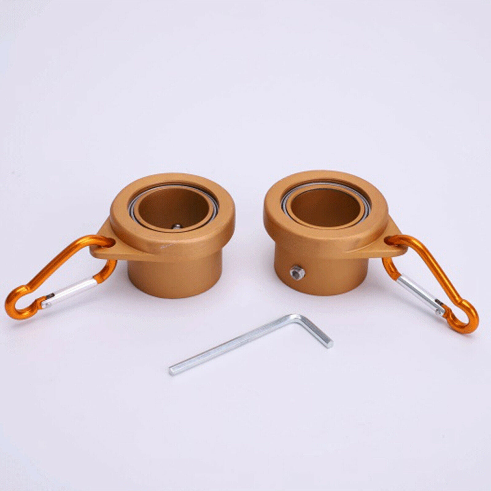1 Pair Flag Pole Mounting Rings Anti-Wrap Grommet Clip for 1inch Flagpoles
