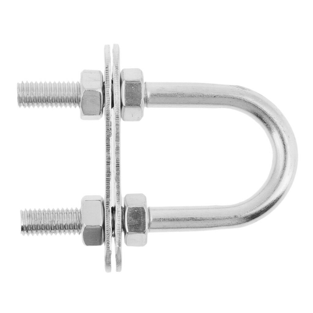 Boat Marine 316 U Screw Stainless Steel Bow Stern Eye U-Bolt 7*80mm