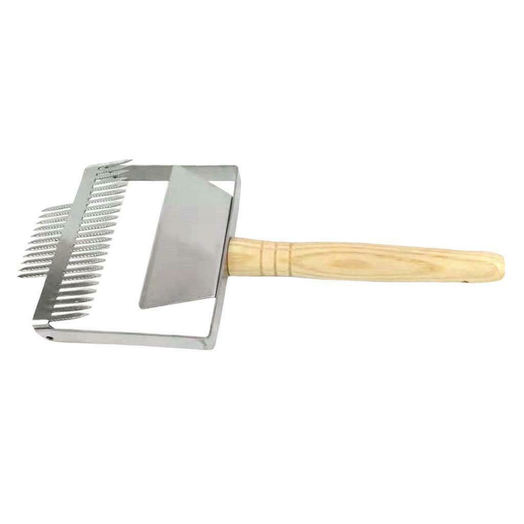Widen Wooden Handle Beekeeping Tine Uncapping Fork Bee  Shovel Tool