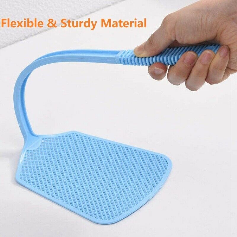 Fly Swatter 10Pack Manual Swat Pest Control Long Handle Swatter Plastic Fly A9H2