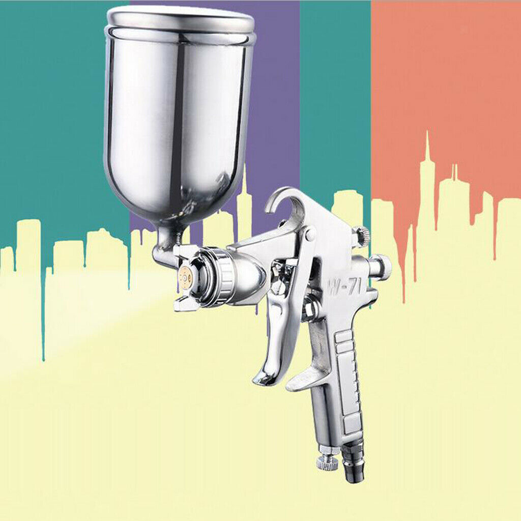 W-71 HVLP Mini Spray Paint  Air Gravity Feed Smart Repair Touch Up 400ml