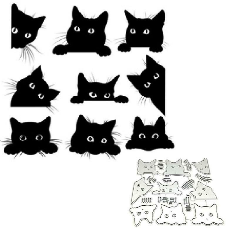 Cat DIY Embossing Carbon Steel Mould  for Album Paper Card Making